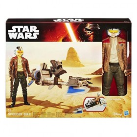 Star Wars Episode VII Hasbro B3918 - Véhicules ultimes avec Figurines Speeder Bike