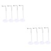 ibasenice 24 Pcs Mode Support Support Cm Accessoires Support Créatif PVC Rack Marionnette Dollhosue Cas Pouces Stand- Pouces 