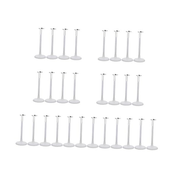 ibasenice 24 Pcs Mode Support Support Cm Accessoires Support Créatif PVC Rack Marionnette Dollhosue Cas Pouces Stand- Pouces 