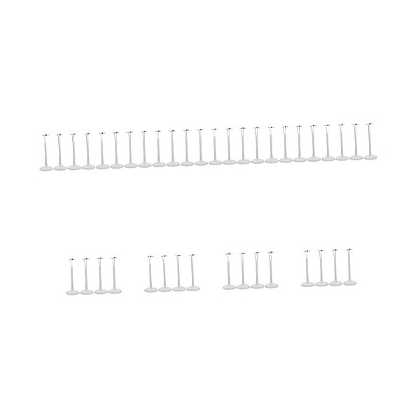 ibasenice 24 Pcs Mode Support Support Cm Accessoires Support Créatif PVC Rack Marionnette Dollhosue Cas Pouces Stand- Pouces 