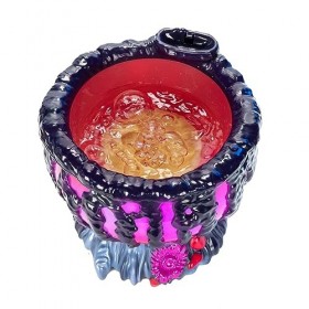 Disney The Little Mermaid Chaudron Magique Ursula avec lumières activées par Le Mouvement, Sons et Musique – Figurine Ariel c