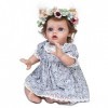 Poupées nouveau-nées, 35,6 cm en silicone, poupée Reborn réaliste, poupée Reborn petite fille, coffret cadeau pour enfants