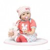 ADOSSAC 2020 Poupée Reborn 55 cm Réaliste Bebe Reborn Fille Souple en Silicone réaliste en Vinyle Souple Lifelike Mignon Nouv