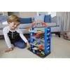 Hot Wheels City Garage Cascades avec ascenseur, coffret de jeu pour petites voitures à connecter avec circuit et pistes, joue