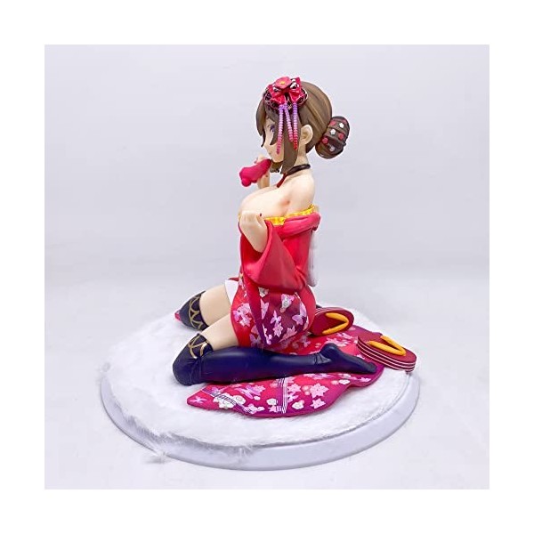 IMMANANT Statue de Fille de Figure danime Furisode Muichaimashita 1/6 Figurine Complète Figurine Ecchi Modèle à Genoux Jouet