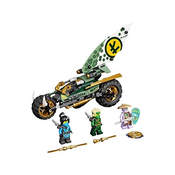 LEGO NINJAGO Lloyd’s Jungle Chopper Bike 71745 Building Kit. Ninja Bike Toy Featuring NINJAGO Lloyd and NYA Minifigures, New 