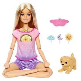 BARBIE BRAND- Barbie Self-Care Rise & Relax Doll Light Skin Tone , HCN08
