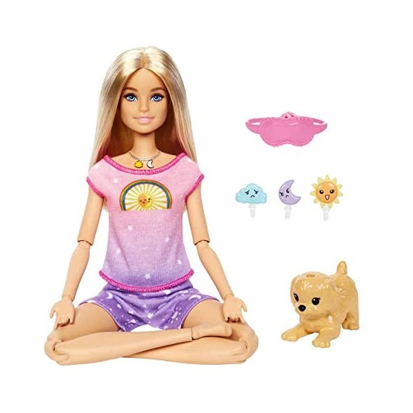 BARBIE BRAND- Barbie Self-Care Rise & Relax Doll Light Skin Tone , HCN08