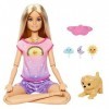 BARBIE BRAND- Barbie Self-Care Rise & Relax Doll Light Skin Tone , HCN08