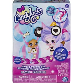 Candylocks, BFF Lot de 2 poupées de collection parfumées Cora Crème et Charli Chip, 7,6 cm