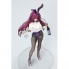 PelcoR Ecchi Original Anime Figures-Fate- Scáthach - 1/7 - Bunny Ver. / Vêtements Amovibles/Modèle de série de Personnages an