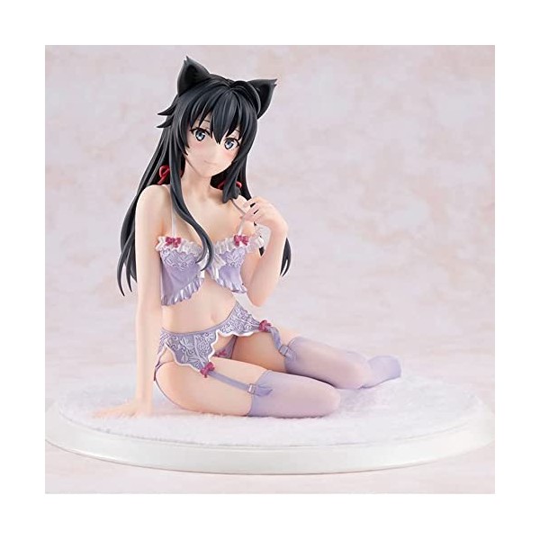 BOANUT Figurine Ecchi Yukino Yukinoshita Lingerie Ver. Assis Figure complète Anime Figure Mignon Personnage de Dessin animé m