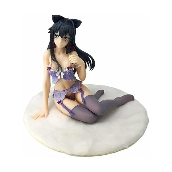 BOANUT Figurine Ecchi Yukino Yukinoshita Lingerie Ver. Assis Figure complète Anime Figure Mignon Personnage de Dessin animé m