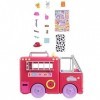 Barbie - Le Camion de Pompiers de Chelsea - Poupée Chelsea 15 cm et Chiot - Camion Transformable - Plus de 15 Accessoires et 