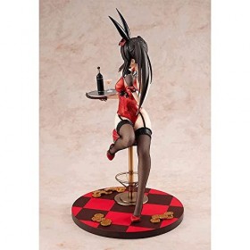 RIZWELLA Date A Live Kurumi Tokisaki Bunny 1/7 Ver. Ecchi-Figure Anime Personnage modèle Dessin animé poupée dodue Statue H10
