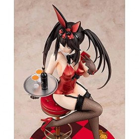 RIZWELLA Date A Live Kurumi Tokisaki Bunny 1/7 Ver. Ecchi-Figure Anime Personnage modèle Dessin animé poupée dodue Statue H10