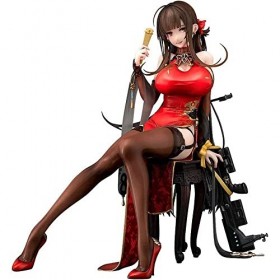 ROSSEV Waifu Figure Frontline DSR-50 1/7 Printemps Pivoine Cheongsam VER. Assis Posture Personnage de Dessin animé Statue Col