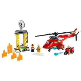 LEGO City Fire Rescue Helicopter 60281 Building Kit. Firefighter Toy and Fun Playset for Kids, New 2021 212 Pieces 