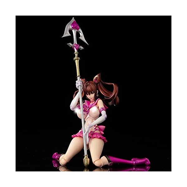 BRUGUI Figurine daction -Erica Kuramoto- Articulation Ver Cute Exposed BIG Breast Pure White Magical Girl Anime Character St