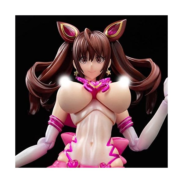 BRUGUI Figurine daction -Erica Kuramoto- Articulation Ver Cute Exposed BIG Breast Pure White Magical Girl Anime Character St