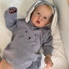 MAIHAO Bébé Reborn Garcon Poupee Silicone Souple Bebe Realiste Fille Yeux Ouvert Toddlers Poupee 55 Cm