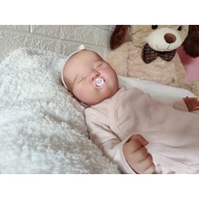 MineeQu 20 Pouces 50CM Lifelike Réel Bébé Taille Cils Enracinés Dormir Silicone Vinyle Membres Reborn Bébé Poupées Réalistes 