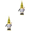 ibasenice 2 Pièces Poupée sans Visage dabeille Figurines Suédoises Figurines De GNOME Suédois Nisse GNOME Poupée Ornements N