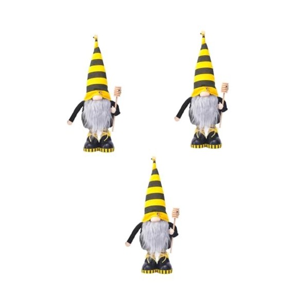 ibasenice 2 Pièces Poupée sans Visage dabeille Figurines Suédoises Figurines De GNOME Suédois Nisse GNOME Poupée Ornements N