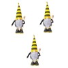 ibasenice 2 Pièces Poupée sans Visage dabeille Figurines Suédoises Figurines De GNOME Suédois Nisse GNOME Poupée Ornements N