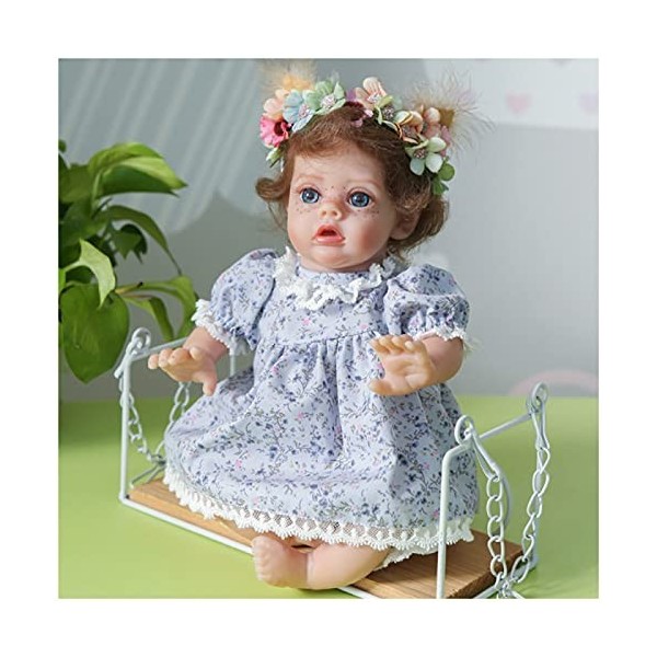 Poupées Reborn Baby Girl, 14 pouces 35 cm Poupées Reborn en silicone, poupée bébé fille Reborn