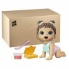 Baby Alive Lil Snacks Doll, Eats and Poops, Snack-Themed 8-Inch Baby Doll, Snack Box Mold, Toy for Kids Ages 3 and Up, Brown 