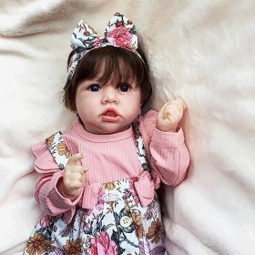 Reborn Todler, 55 cm - Poupée réaliste en silicone imperméable - Pour filles à partir de 3 ans - A-Girl