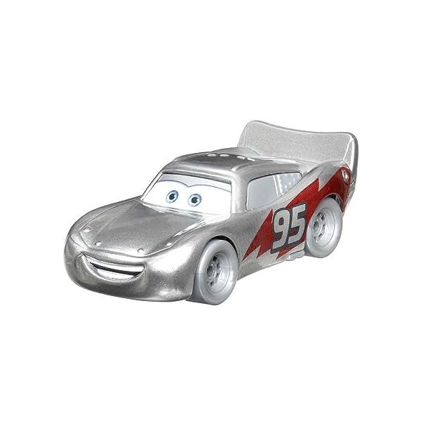 Disney Pixar Cars Coffret 5 Voitures Échelle 1/55 Spécial 100 Ans avec Flash Mcqueen, Sally, Martin, Flo Et Ramone, À Collect