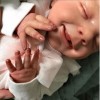 Pinky Reborn Poupées bébé faites à la main en silicone de 48,3 cm pour fille, poupée réaliste pour nouveau-né qui ressemble à