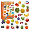 magdum Magnet frigo Enfant Ferme+Zoo+Fruit+Legume+Transport - 110 Grande Magnet Enfant - Frigo Jouet - Aimant frigo Enfant - 