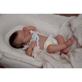 Poupée Reborn Garçon Bebe Reborn Poupee Reborn 19 Pouces Lavable à la Main Corps en Vinyle Souple Ressemble à Un Vrai bébé Ré