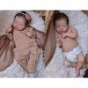 Anano Bébé Reborn Réaliste Fille Silicone Plein Corps 45cm Yeux Ouvert Full Body Souple Convient Aux Enfants De 3 Ans