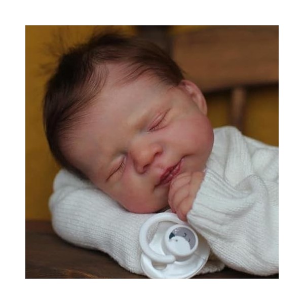 Muñeca Reborn De Silicona Blanda 50 Cm Cuerpo Completo | Zero Pam Avatar Niña Realista Con Pelo Pintado Y Accesorios