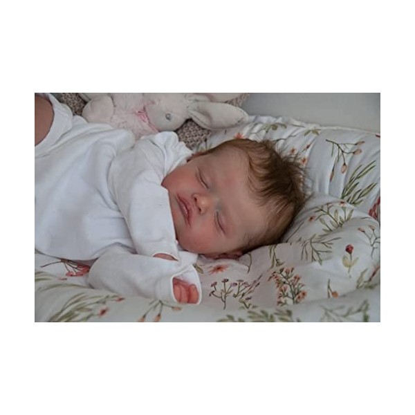 Anano Bebe Reborn Fille 20 Pouces 50cm Bébé Reborn Garcon Realiste Silicone Nouveau-Né Baby Poupée Poupée Grandeur Nature Éch