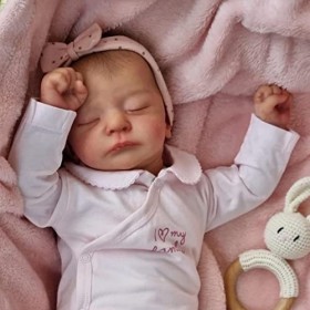 MAIHAO 50cm bébé Reborn Fille Silicone poupée Garcon Vrai Poupon realiste Reborn Baby Dolls Pas Cher Enfant Toddlers Yeux Fer