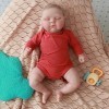 MAIHAO Poupée Reborn Fille Silicone Bebe realiste Baby Vrai Poupon Garcon Yeux Fermés Dormir Dolls Enfant Toddler Bébé Pas Ch