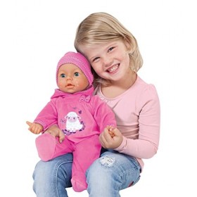 Bayer Design 94697AL Piccolina Real Tears Poupée bébé, pleure de Vraies Larmes, rit, avec Accessoires, Rose