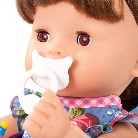 Götz 1918243 Baigneur Maxy Aquini Roses Garden - Poupée aux Cheveux Bruns avec des Yeux dormeurs Bruns - Set 9&nbsp;pièces - Poupo