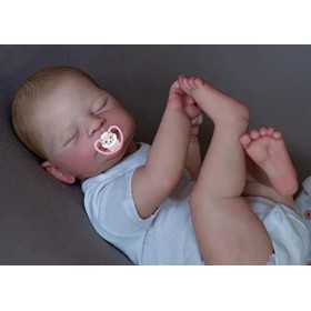 MineeQu 21 Pouces 52CM Lifelike Taille réelle de bébé Membres en Silicone Dormant Reborn Bébé Poupées Réaliste Nouveau-né Bab