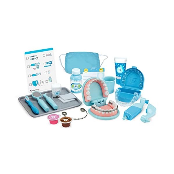 Melissa & Doug Kit de dentiste Super Smile pour enfants, Jeu de rôle, Jouets de dentiste pour enfants, Jouets éducatifs, Cade