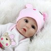 ZIYIUI Reborn Dolls 22‘’55Cm Realiste Silicone Vinyle Reborn Fille Poupée Cadeau de Noël Reborn Poupées Bébé Reborn Poupées C