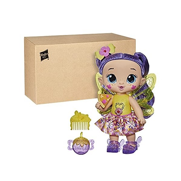 Baby Alive Glo Pixies Doll, Siena Sparkle, Interactive 10.5-inch Pixie Doll Toy for Kids 3 and Up, 20 Sounds, Glows with Pret