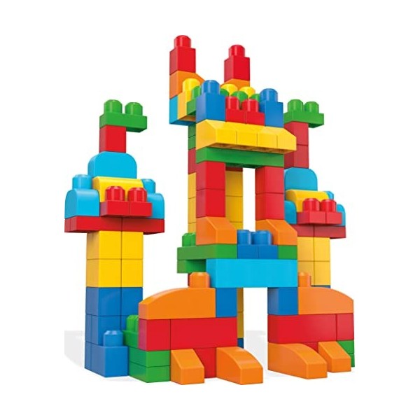 Mega Bloks Sac Blocs Construction Deluxe, 150 briques, jouet pour bébé et enfant de 1 à 5 ans, CNM43
