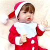 FARMAHAR PoupéE BéBé Fille, 18 Pouces Regardez RéEl Bebe Silicone, Meilleurs Coffrets Cadeaux pour Tout-Petits à Partir De 3 