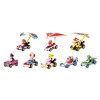 Hot Wheels Mario Kart coffret 4 mini-véhicules Yoshi, Peach, Mario et Maskass échelle 1:64, inspiré par les voitures du jeu, 